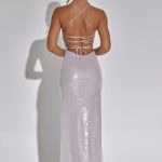 Bells Maxi Dress - Silver - Image 2