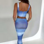 Amber Corset - Blue Haze Print - Image 2