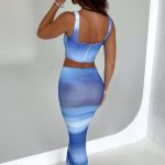 Amber Corset - Blue Haze Print - Image 5