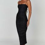 Gracie Maxi Dress - Black Sparkle - Image 3