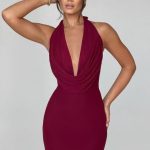 Fallon Mini Dress - Burgundy - Image 6