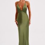 Anja Maxi Dress - Khaki - Image 6