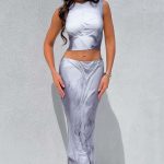 Charmayne Maxi Skirt - Grey Body Print - Image 3