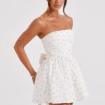 Katrina Mini Dress - Blush Floral Print - Image 6