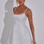 Emma Mini Dress - Ivory - Image 8