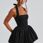 Maricia Mini Dress - Black - Image 8