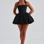 Maricia Mini Dress - Black - Image 11