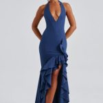 Veronique Maxi Dress - Navy - Image 8