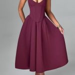 Mariella Midi Dress - Cherry Lacquer - Image 2