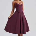 Mariella Midi Dress - Cherry Lacquer - Image 3