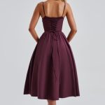 Mariella Midi Dress - Cherry Lacquer - Image 4