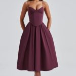 Mariella Midi Dress - Cherry Lacquer - Image 6