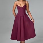 Mariella Midi Dress - Cherry Lacquer - Image 8