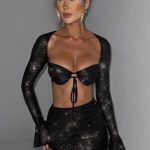 Priscilla Top - Black Sparkle - Image 4