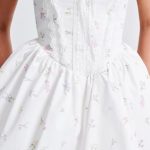 Evie Mini Dress - White Multi Floral Print - Image 9
