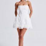 Leona Mini Dress - Ivory - Image 6