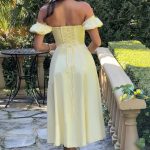 Courtney Midi Dress - Lemon - Image 2