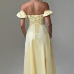 Courtney Midi Dress - Lemon - Image 6