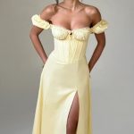 Courtney Midi Dress - Lemon - Image 10