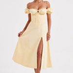 Courtney Midi Dress - Lemon - Image 12