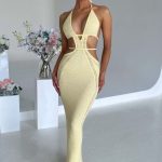 Arabella Maxi Dress - Lemon - Image 9