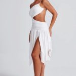 Emeline Midi Dress - White - Image 3