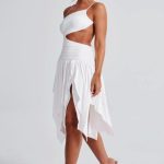 Emeline Midi Dress - White - Image 8