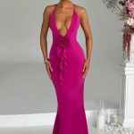 Constantina Maxi Dress - Hot Pink