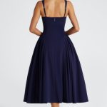 Betty Midi Dress - Navy - Image 3