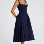 Betty Midi Dress - Navy - Image 11