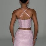 Glacia Mini Skirt - Pink Sparkle - Image 3