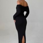 Beverley Knit Maxi Dress - Black - Image 3