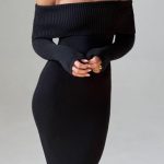 Beverley Knit Maxi Dress - Black - Image 6