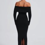 Beverley Knit Maxi Dress - Black - Image 7