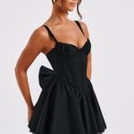 Josie Mini Dress - Black - Image 3
