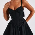 Josie Mini Dress - Black - Image 5