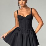 Josie Mini Dress - Black - Image 9