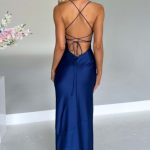 Misha Maxi Dress - Navy - Image 5