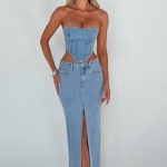 Flor Maxi Skirt - Blue - Image 6
