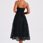Ishani Midi Dress - Black - Image 3