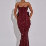 Meridith Maxi Dress - Wine - Image 2