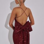 Meridith Maxi Dress - Wine - Image 5