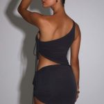 Stormi Mini Skirt - Charcoal - Image 3