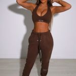 Ivy Luxe Trackpant - Chocolate - Image 2
