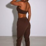 Ivy Luxe Trackpant - Chocolate - Image 4