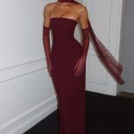 Yulia Maxi Dress - Cherry Lacquer