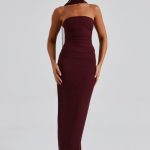 Yulia Maxi Dress - Cherry Lacquer - Image 3