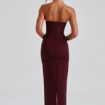 Yulia Maxi Dress - Cherry Lacquer - Image 4