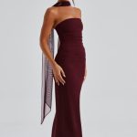 Yulia Maxi Dress - Cherry Lacquer - Image 8