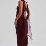 Yulia Maxi Dress - Cherry Lacquer - Image 9